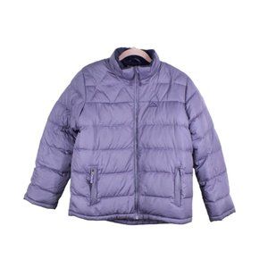 LL Bean Kids' Purple Polyester Downtek Quilted Down Cold Weather Jacket XL 18